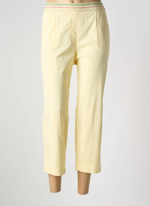 Pantalon trei sferturi galben TONI femeie