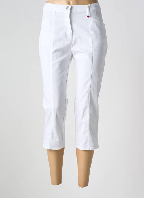 Pantalon trei sferturi alb TONI femeie