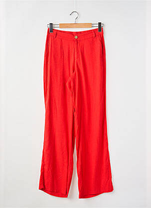 Pantalon drept roșu CREAM femeie