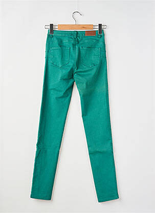 Pantalon slim țesătură poplin mărime normală verde C'EST BEAU LA VIE femeie
