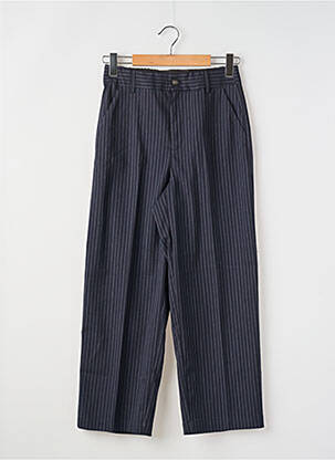 Pantalon drept țesătură crep mărime normală albastru KAFFE femeie