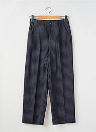 Pantalon drept închidere cu fermoar sub clapetă cu nasturi mărime normală albastru KAFFE femeie