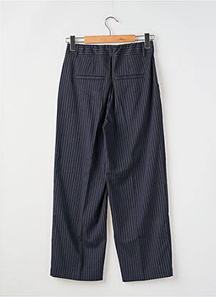 Pantalon drept țesătură crep mărime normală albastru KAFFE femeie