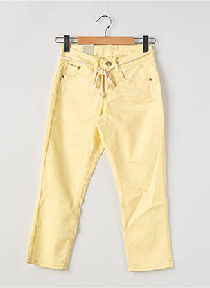 Pantalon trei sferturi galben CREAM femeie