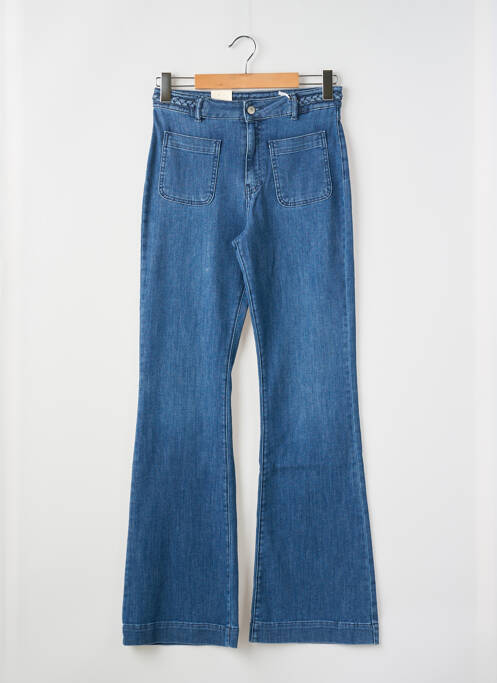 Blugi cu croială evazată albastru KANOPE femeie