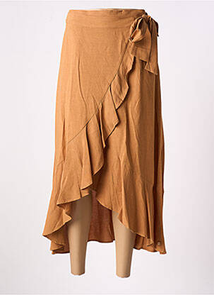 Fustă lungă maro SURKANA femeie