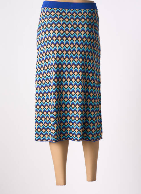 Fustă midi albastru SURKANA femeie