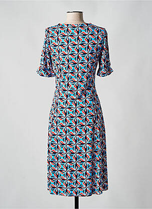 Rochie midi mâneci 3/4 mâneci 3/4 albastru SURKANA femeie
