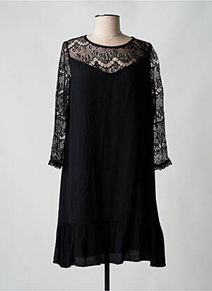 Rochie scurtă mâneci lungi mâneci lungi negru FREEMAN T.PORTER femeie