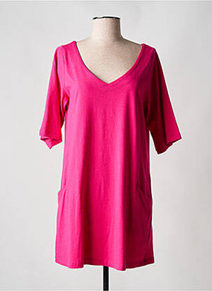 Rochie scurtă mâneci 3/4 mâneci 3/4 roz AGATHE & LOUISE femeie