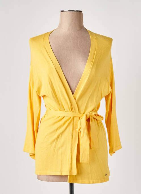 Vestă cu mâneci lungi galben SURKANA femeie