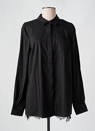 Tunică mâneci lungi guler de bluză negru CREAM femeie