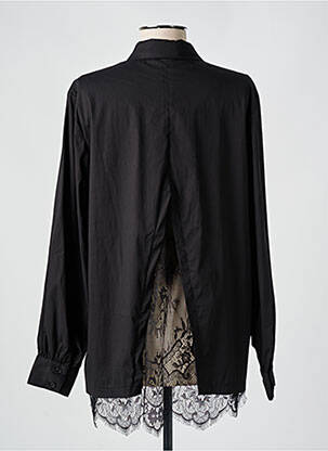 Tunică mâneci lungi guler de bluză negru CREAM femeie