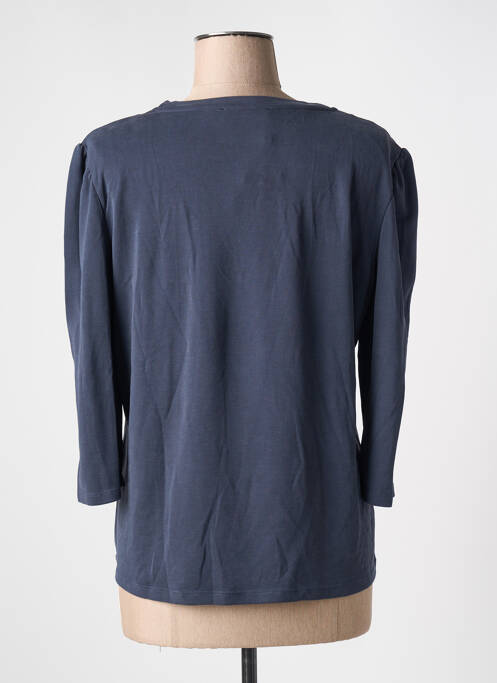 Tricou guler în v mâneci scurte gri JULIE GUERLANDE femme