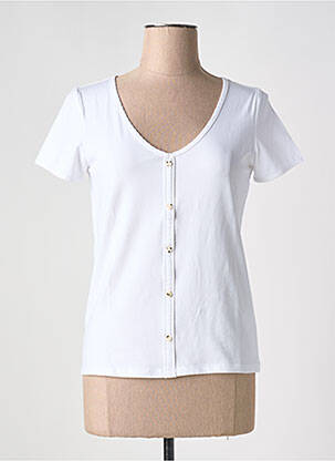 Tricou alb C'EST BEAU LA VIE femeie