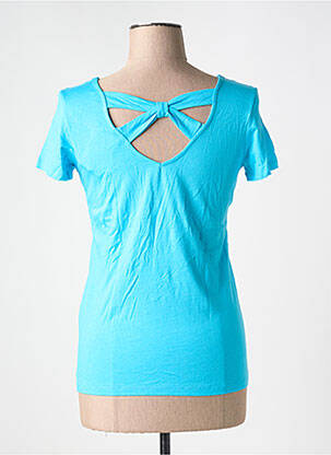 Tricou elasticitate mâneci scurte albastru JULIE GUERLANDE femeie