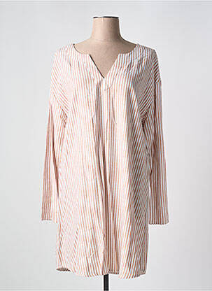 Rochie scurtă mâneci lungi mâneci lungi bej CREAM femeie