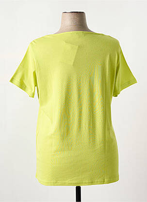 Tricou guler în v mâneci scurte verde I.ODENA femeie