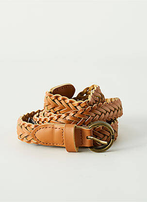 Curea efect material satinat maro MOLLY BRACKEN femeie