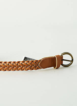 Curea efect material satinat maro MOLLY BRACKEN femeie