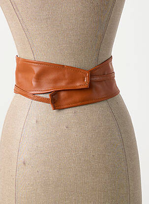 Curea efect material satinat maro MOLLY BRACKEN femeie