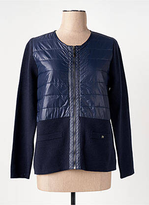 Jachete casual guler rotund albastru LOU LOU BY NALO femeie
