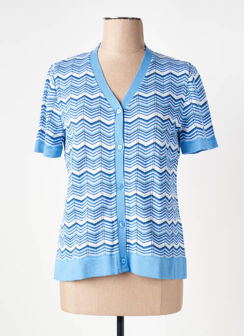 Vestă cu mâneci scurte albastru THEL ELEGANCE femeie