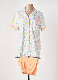 Pijama mâneci scurte portocaliu JET femme