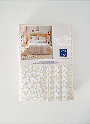 Set de lenjerie de pat bej TRADI LINGE femeie