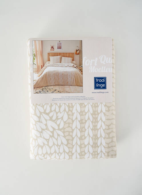 Set de lenjerie de pat bej TRADI LINGE femeie