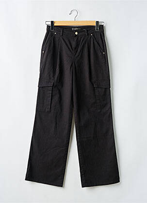 Pantalon cargo buzunare negru GUESS fată