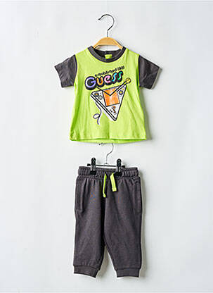 Set sportiv guler rotund gri GUESS băiat