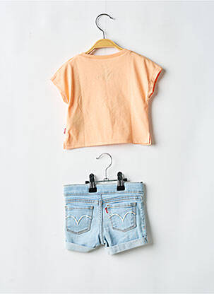 Set șort croială dreaptă portocalie LEVI'S fată