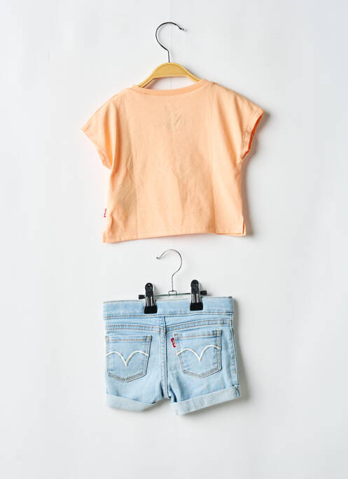 Set șort portocaliu LEVIS fată