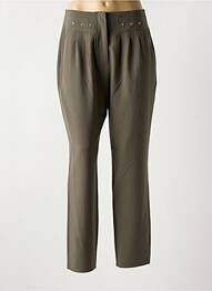Pantalon drept țesătură crep talie înaltă verde LIU JO femme