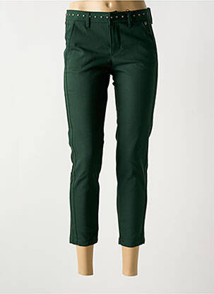 Pantalon 7/8 talie înaltă talie înaltă verde FREEMAN T.PORTER femeie