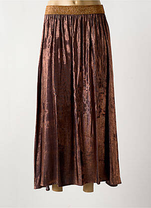 Fustă lungă portocaliu PLEASE femeie