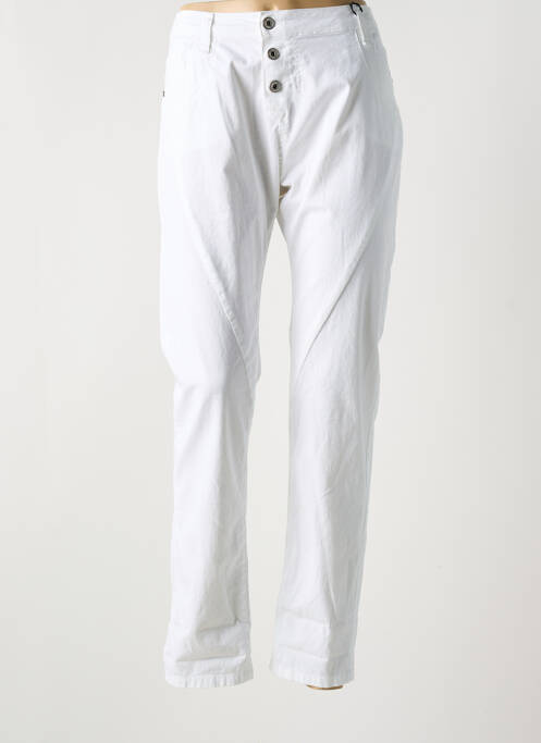 Blugi cu croială slim alb PLEASE femeie
