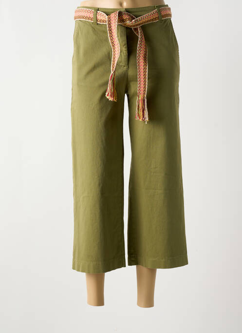 Pantalon trei sferturi verde PLEASE femeie