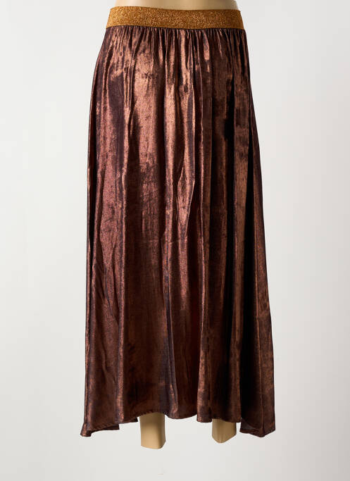 Fustă lungă portocaliu PLEASE femeie