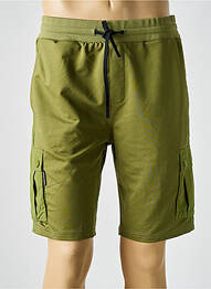 Bermudă talie elastică mărime normală verde DOUBLEHOOD homme