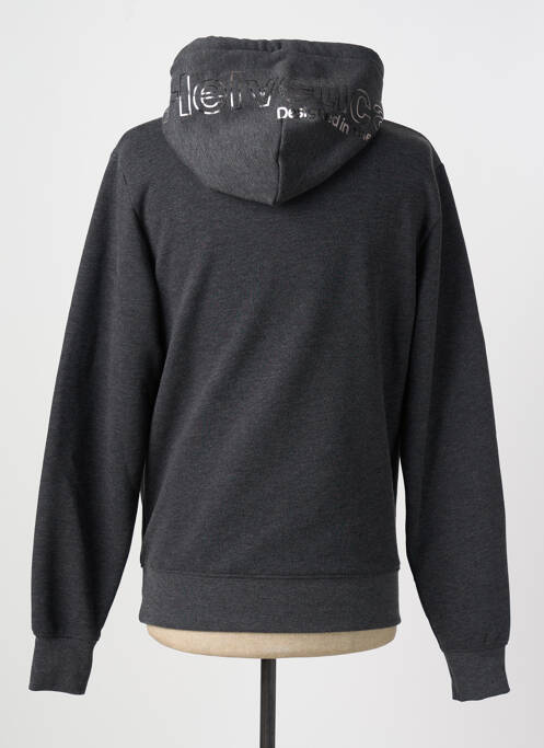 Hanorac cu glugă gri HELVETICA bărbat