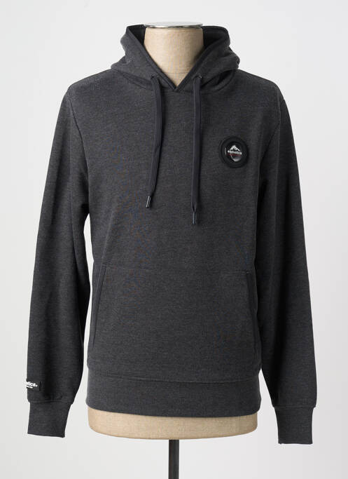 Hanorac cu glugă gri HELVETICA bărbat