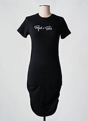 Rochie midi mâneci scurte mâneci scurte negru PROJECT X PARIS femeie