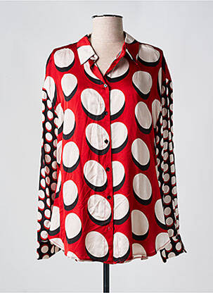 Cămașă imprimeu fantezie mâneci lungi roșu IMPERIAL femeie