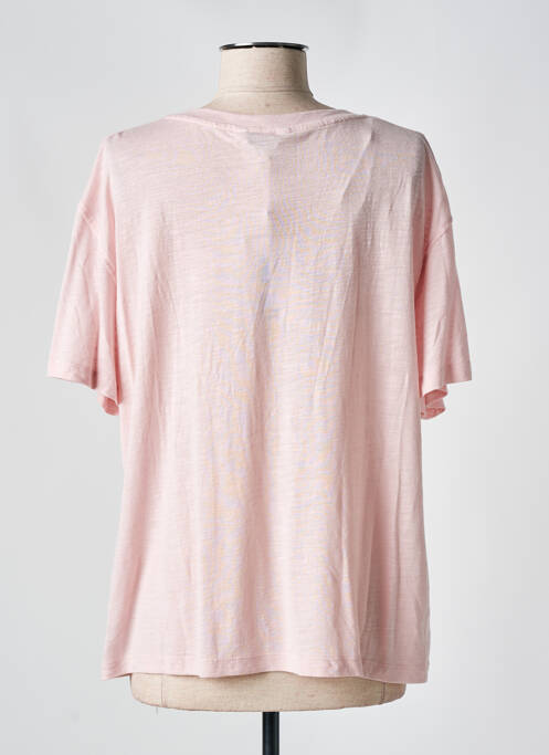 Tricou roz TOMMY HILFIGER femeie