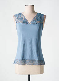 Top elasticitate fără mâneci albastru SIMONE PERELE femme