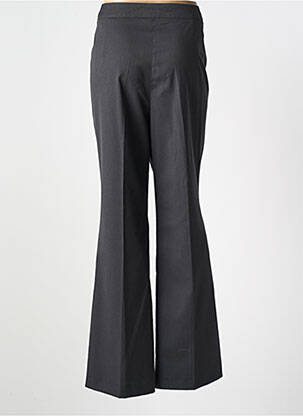 Pantalon evazat talie cu cleme talie înaltă gri DUO femeie