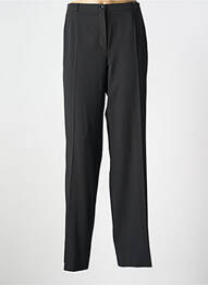 Pantalon drept talie cu cleme mărime normală negru FE EDITION femeie