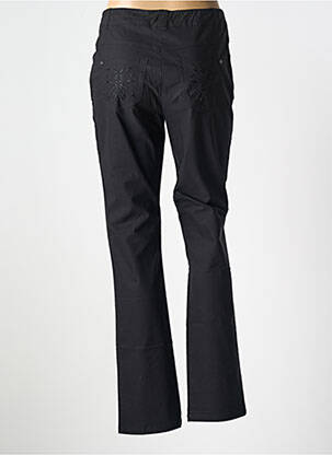 Pantalon slim țesătură poplin mărime normală negru PAUSE CAFE femeie